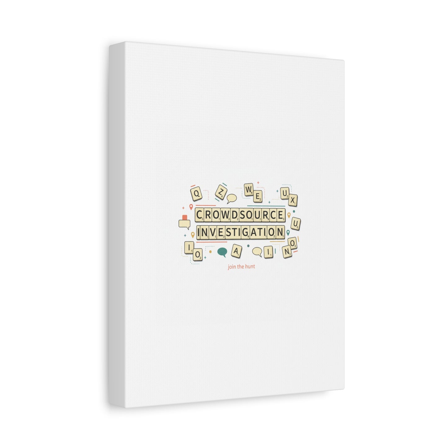 Crowdsource Investigation Canvas | Pixel Art, Gaming UI Wall Art