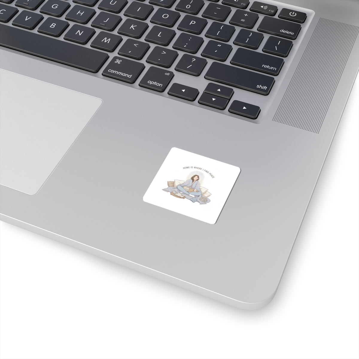 Home Is Where I Find Peace Sticker | Introvert Homebody, Cozy Winter
