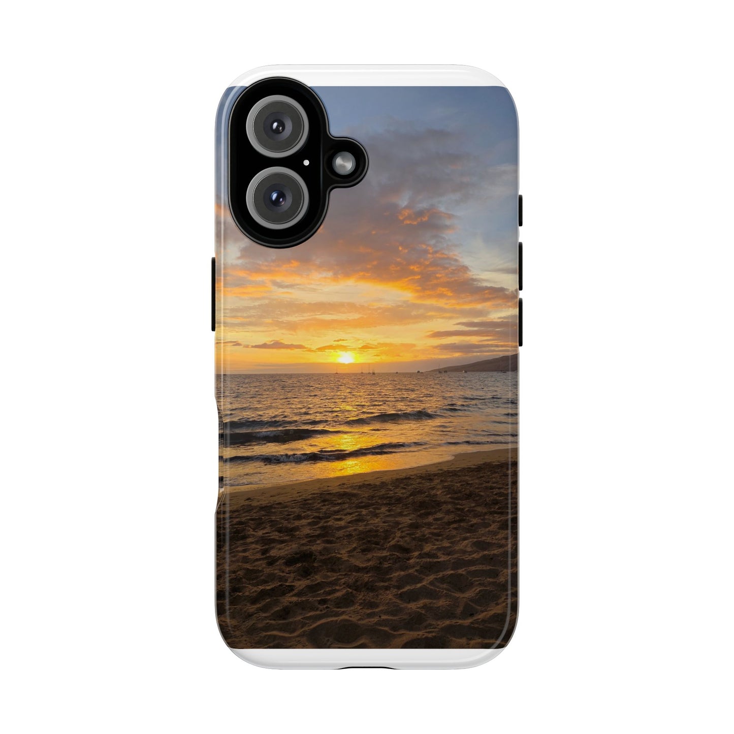 Sunset Beach Tough Phone Case — Durable Sunset Ocean Phone Cover