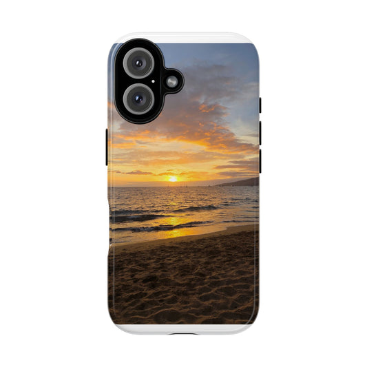 Sunset Beach Tough Phone Case — Durable Sunset Ocean Phone Cover