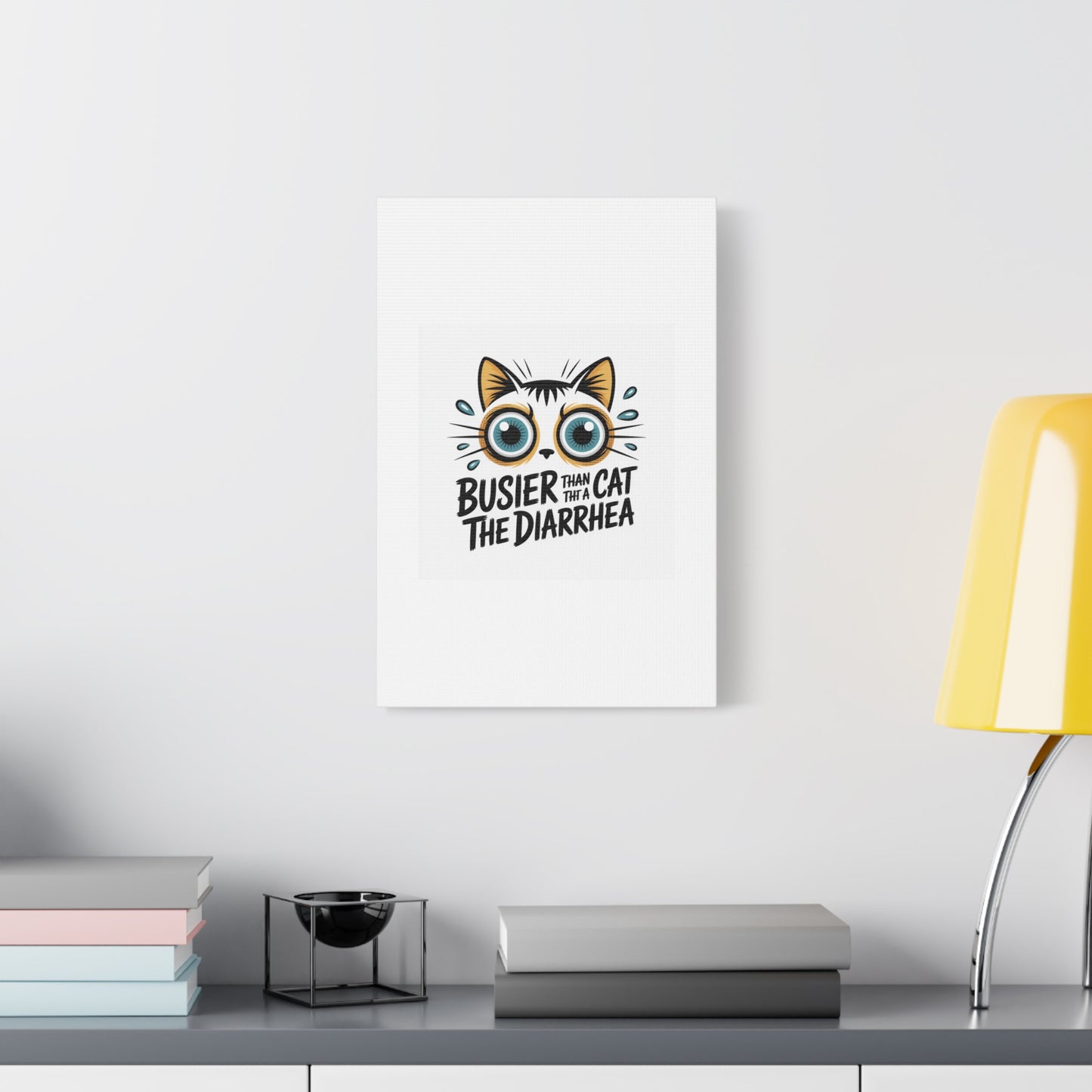 Humorous Cat  Canvas Wall Art