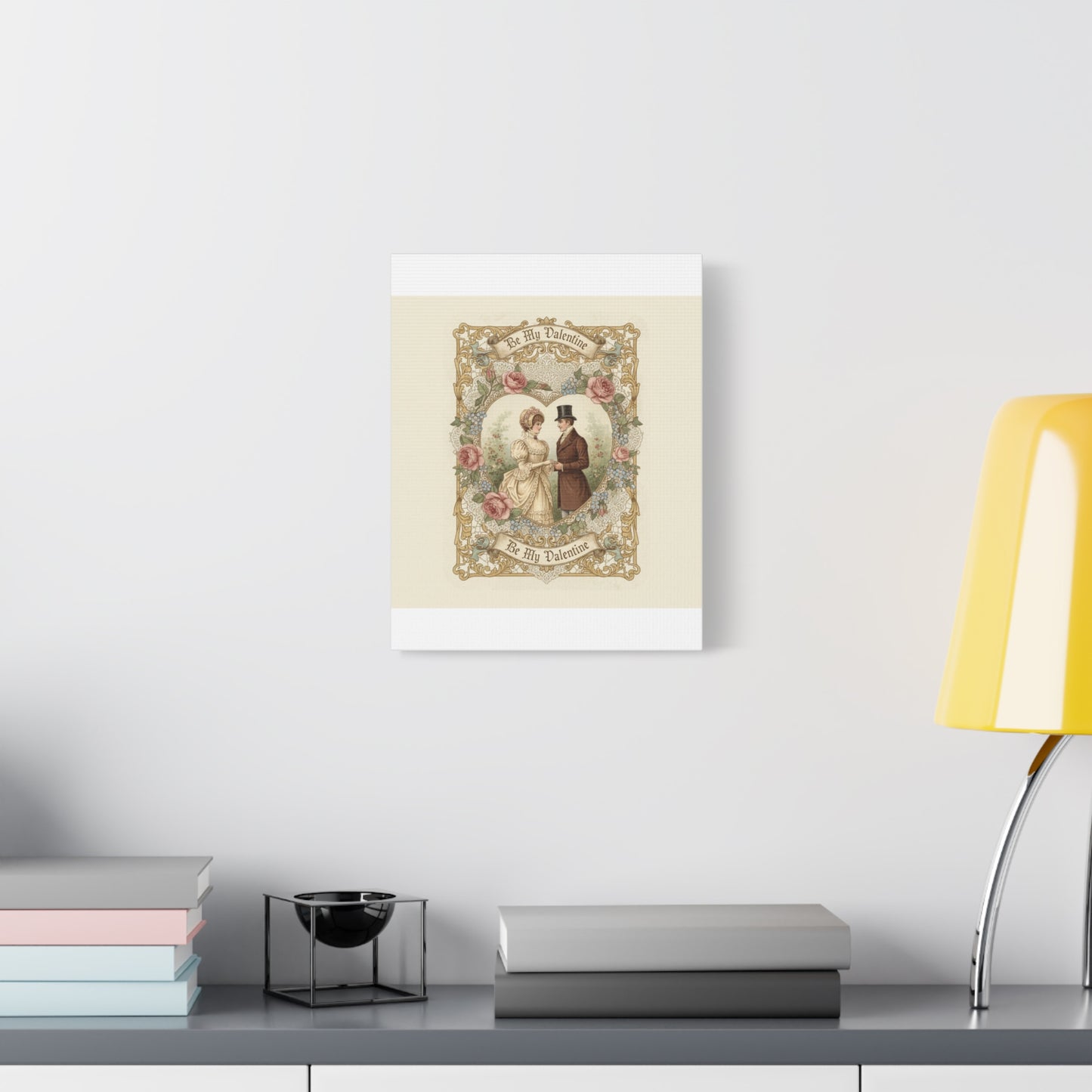 Victorian Valentine Print Canvas | Retro Americana, Vintage Romance