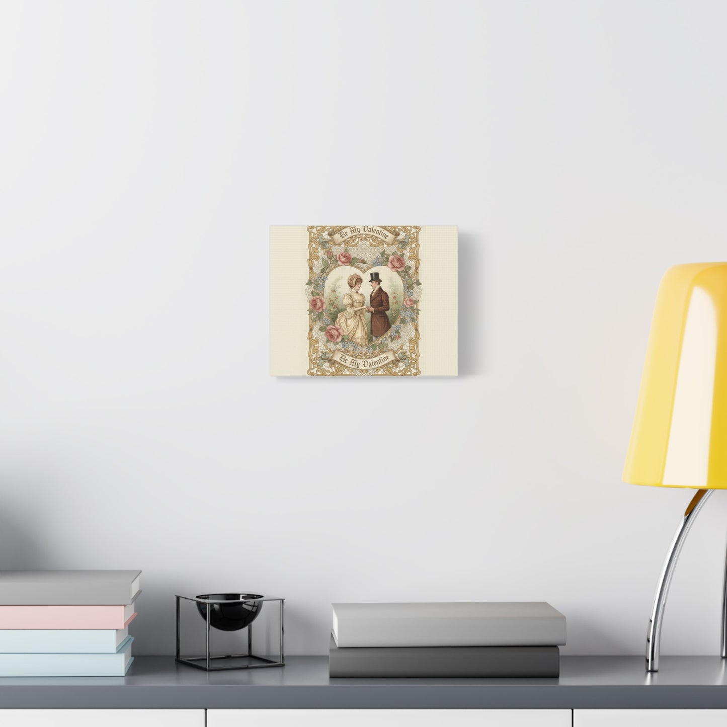 Victorian Valentine Print Canvas | Retro Americana, Vintage Romance