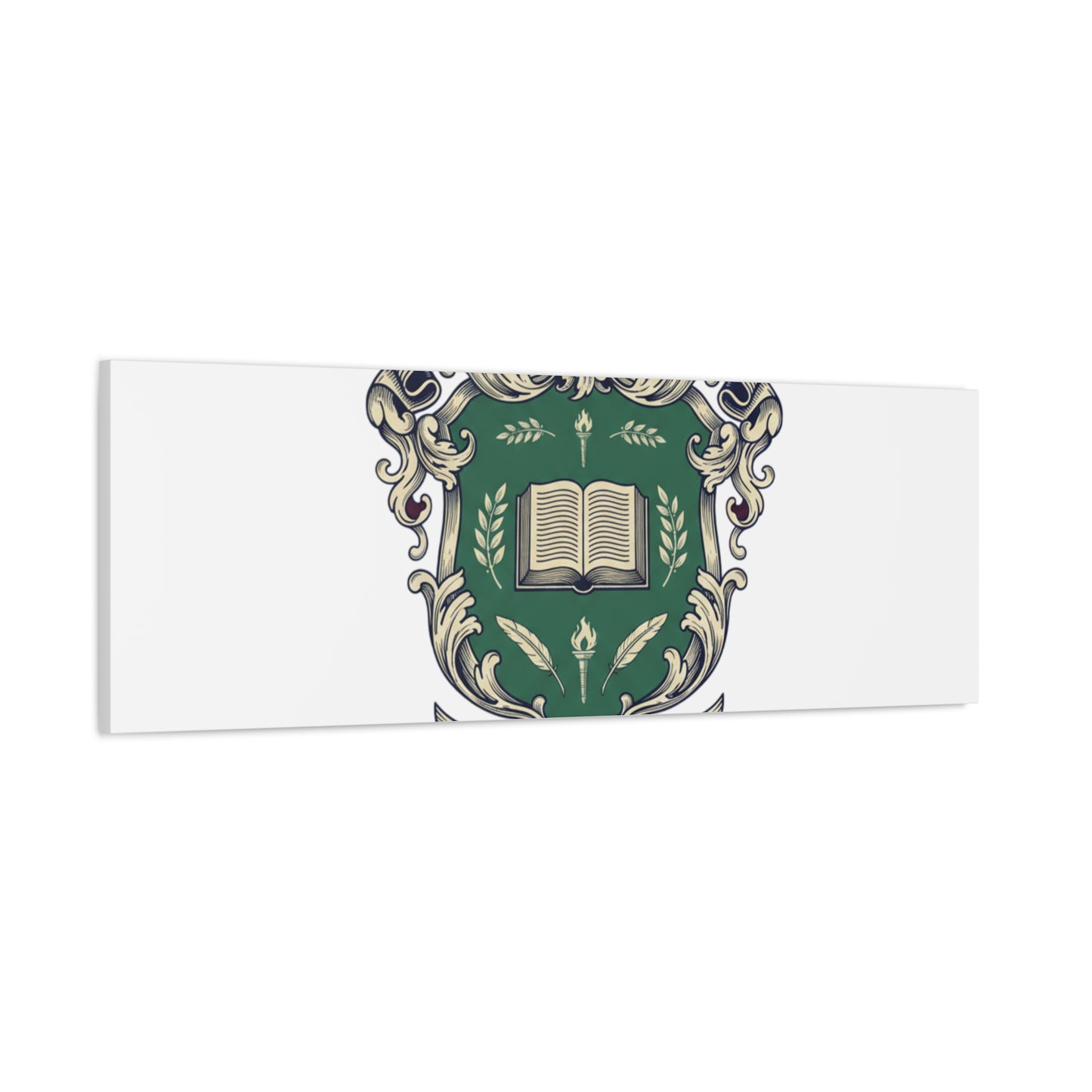 Hogwarts Ivy-Style Emblem Canvas | vintage club logo, old money crest