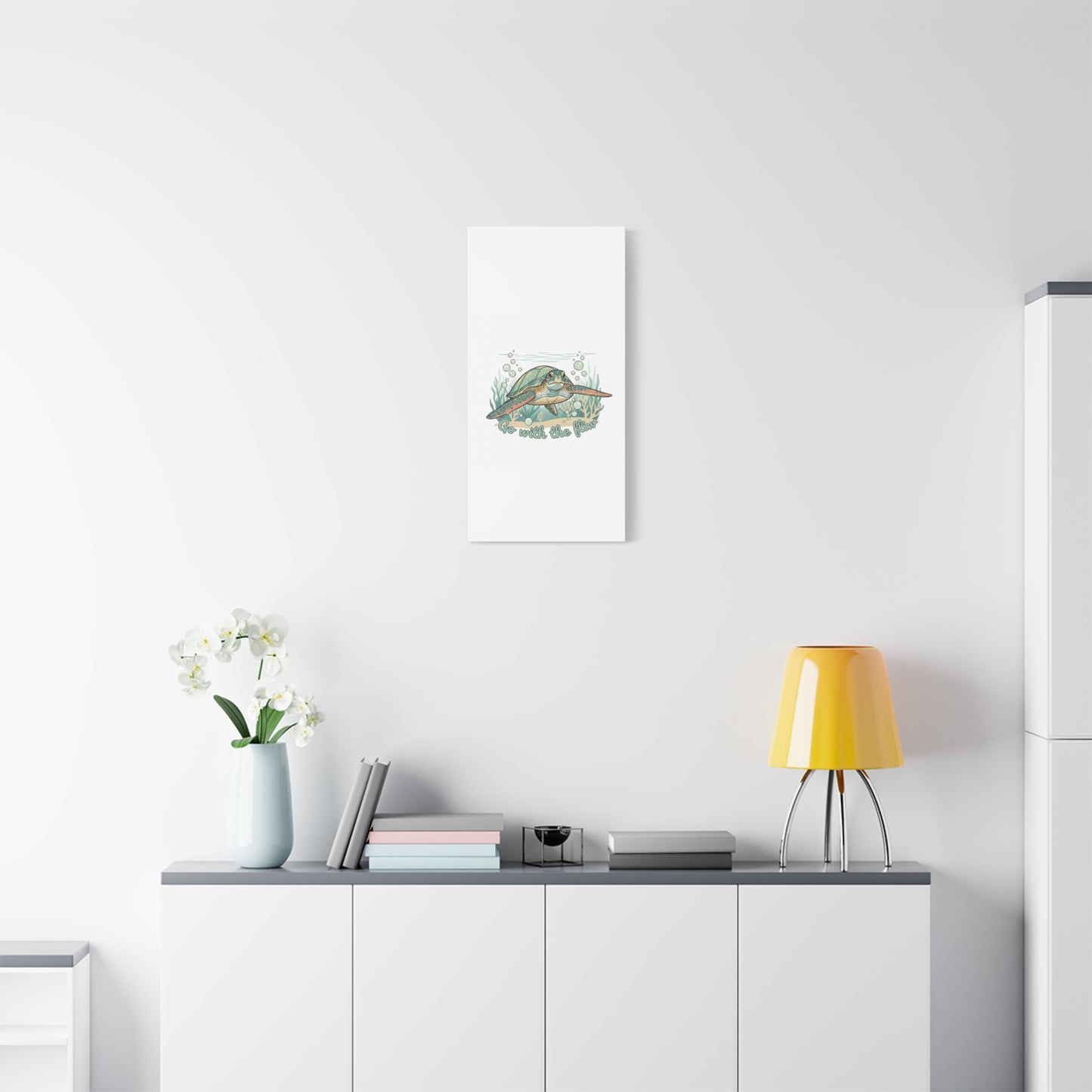 Go with the Flow Turtle Canvas