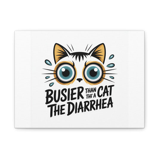 Humorous Cat  Canvas Wall Art