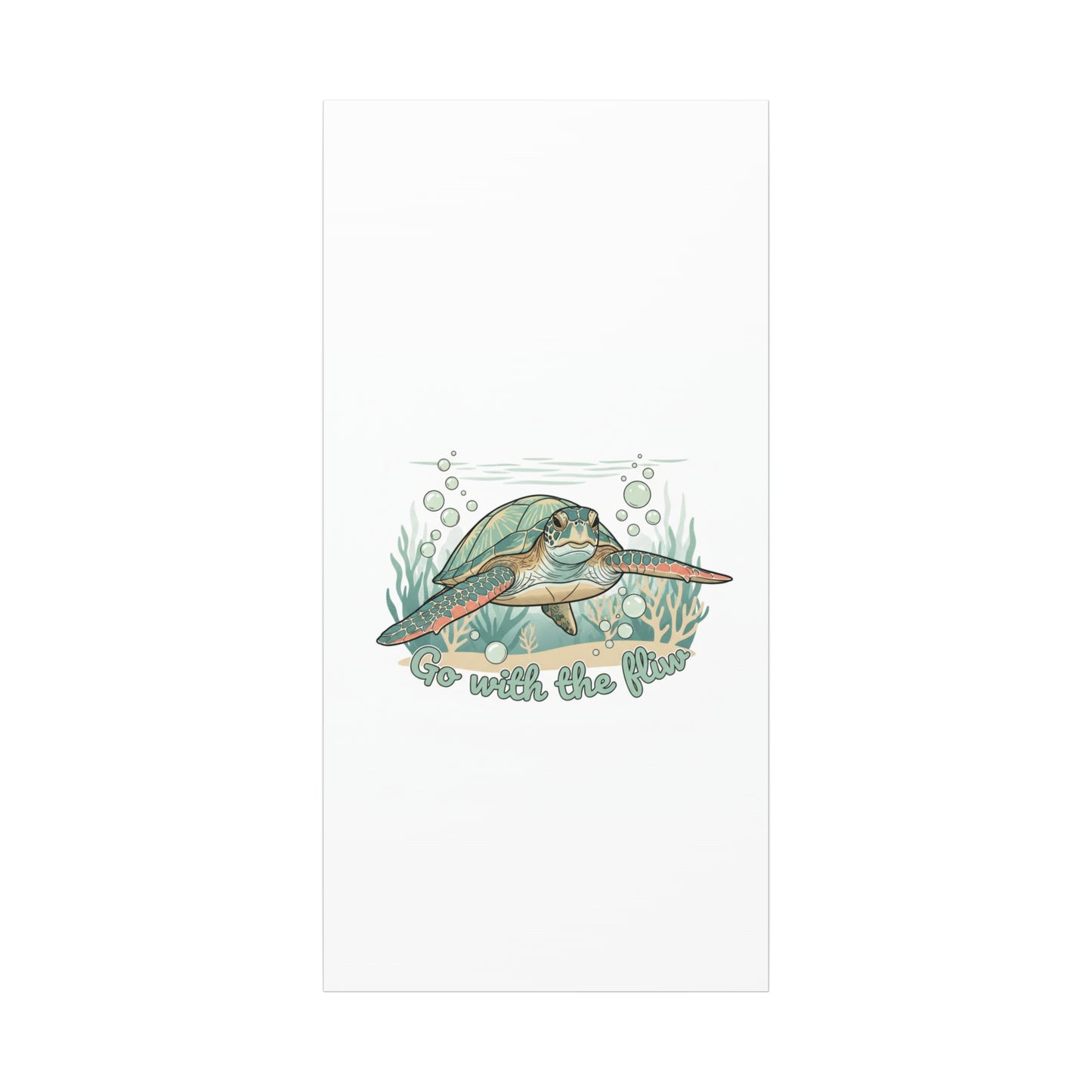 Go with the Flow Turtle Canvas
