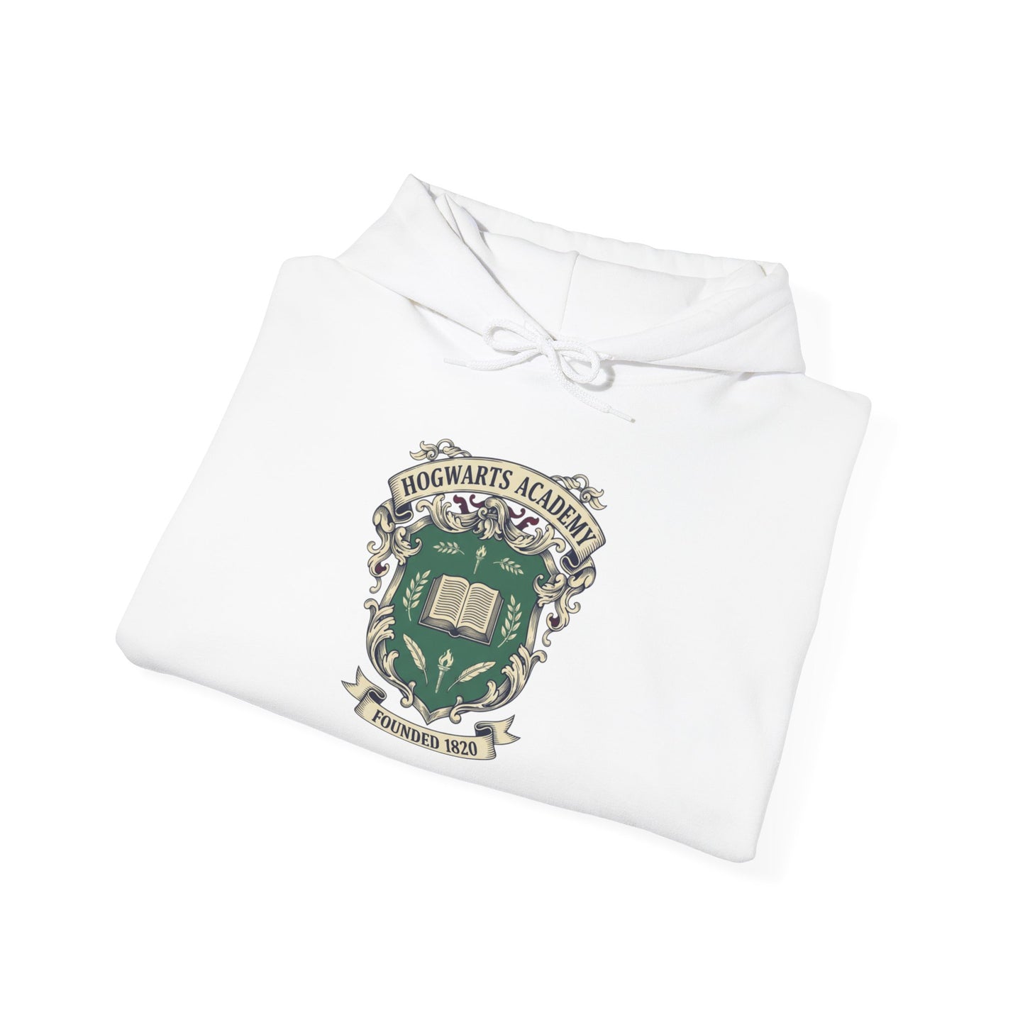 Hogwarts Old Money Ivy-Style Emblem Hoodie | collegiate crest, vintage club logo