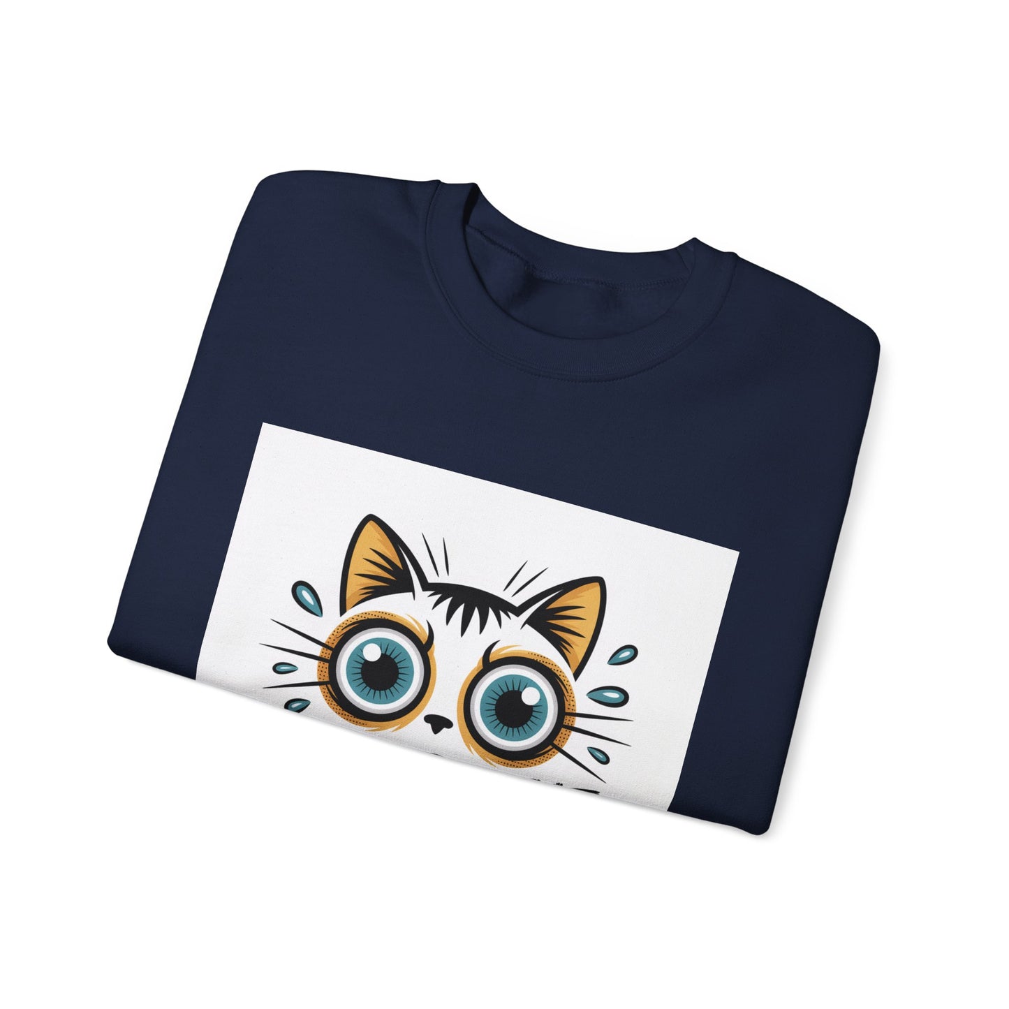Funny Cat Illustration Sweatshirt