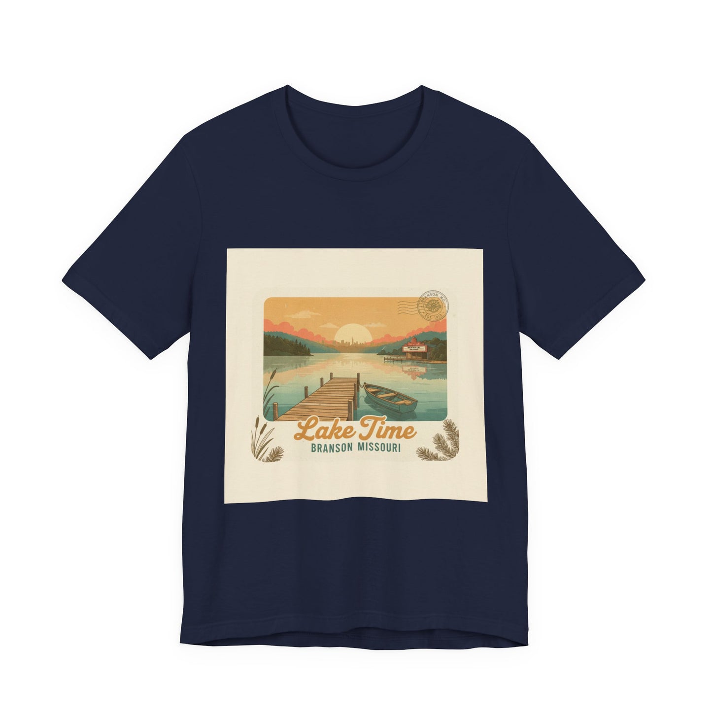 Lake Time Vintage Postcard  Tee