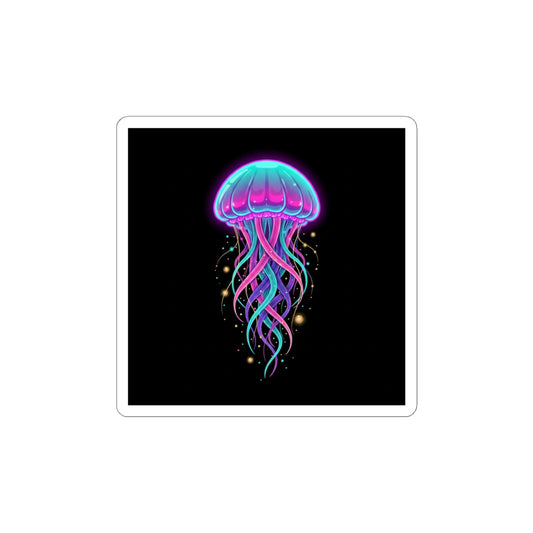 Neon Jellyfish Sticker