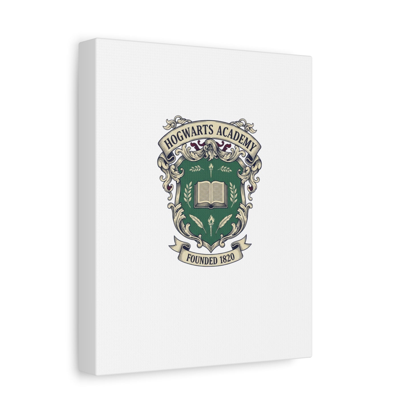 Hogwarts Ivy-Style Emblem Canvas | vintage club logo, old money crest
