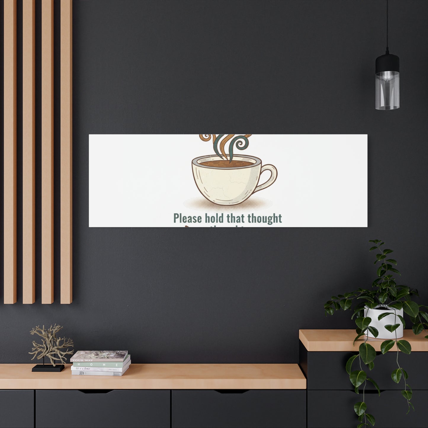 I Need Coffee First Canvas | Coffee Lover Wall Art, Cozy Drink Decor