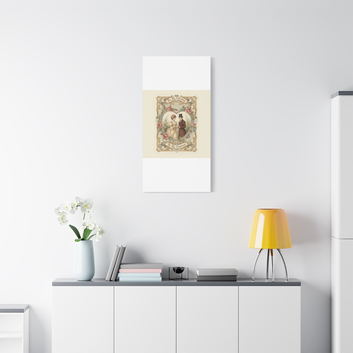Victorian Valentine Print Canvas | Retro Americana, Vintage Romance