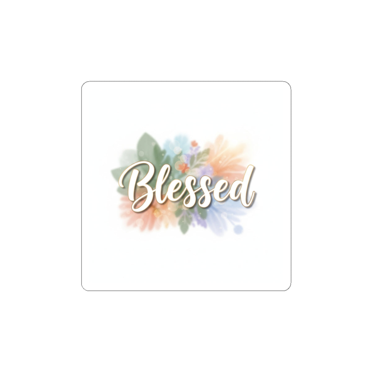 Blessed floral - text Sticker