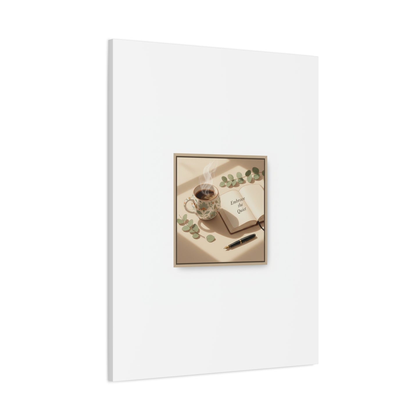 embrace the quiet canvas | morning routine art, sunrise decor