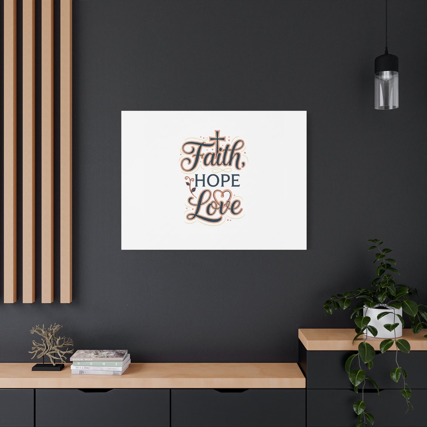 Faith Hope Love canvas, wall art