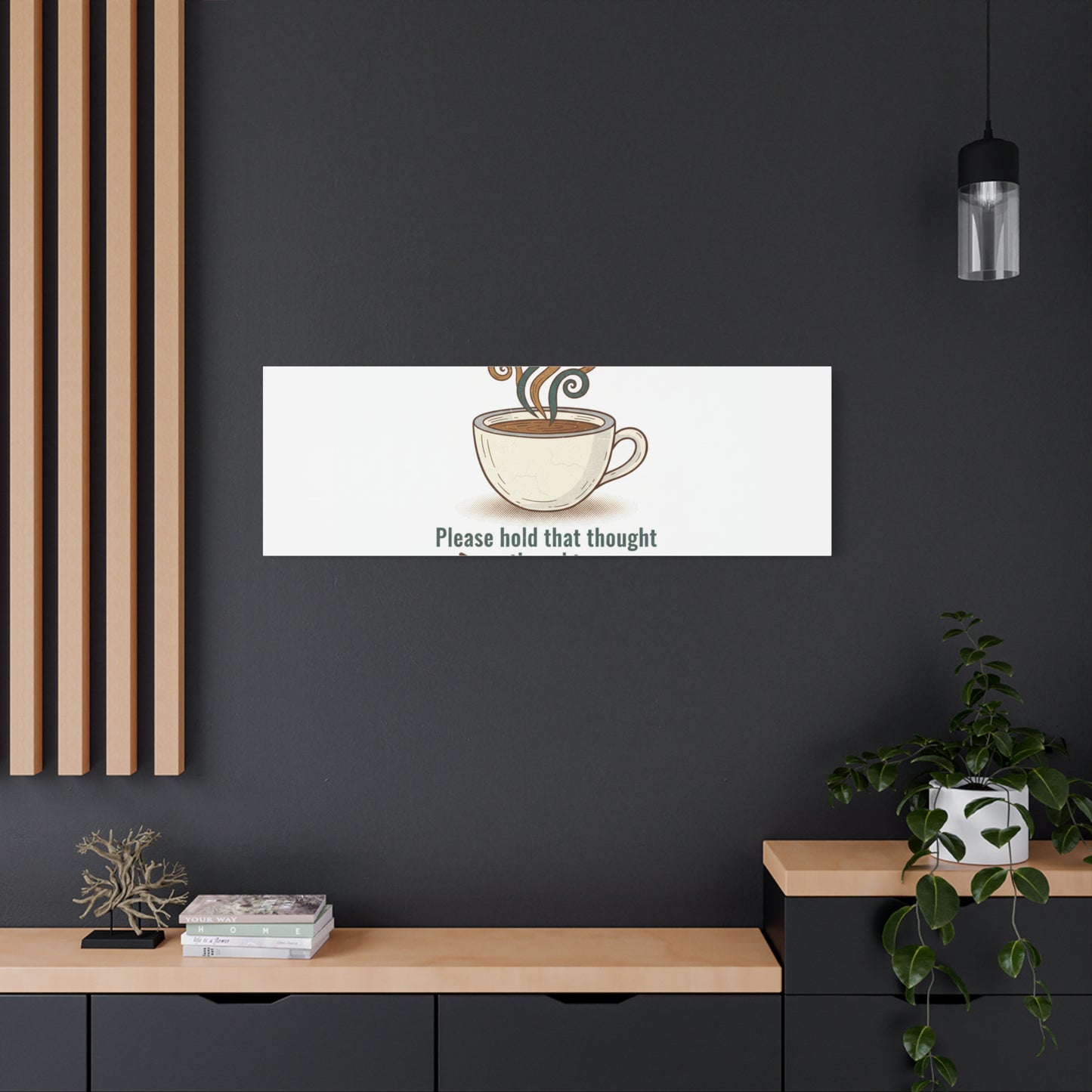 I Need Coffee First Canvas | Coffee Lover Wall Art, Cozy Drink Decor