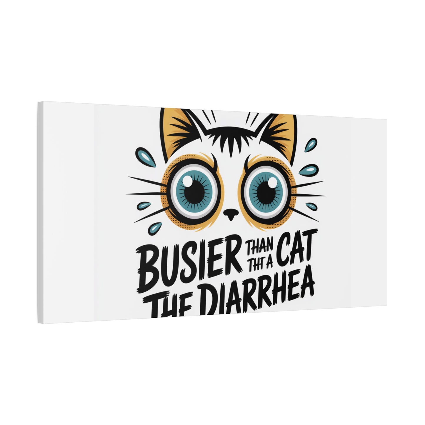 Humorous Cat  Canvas Wall Art