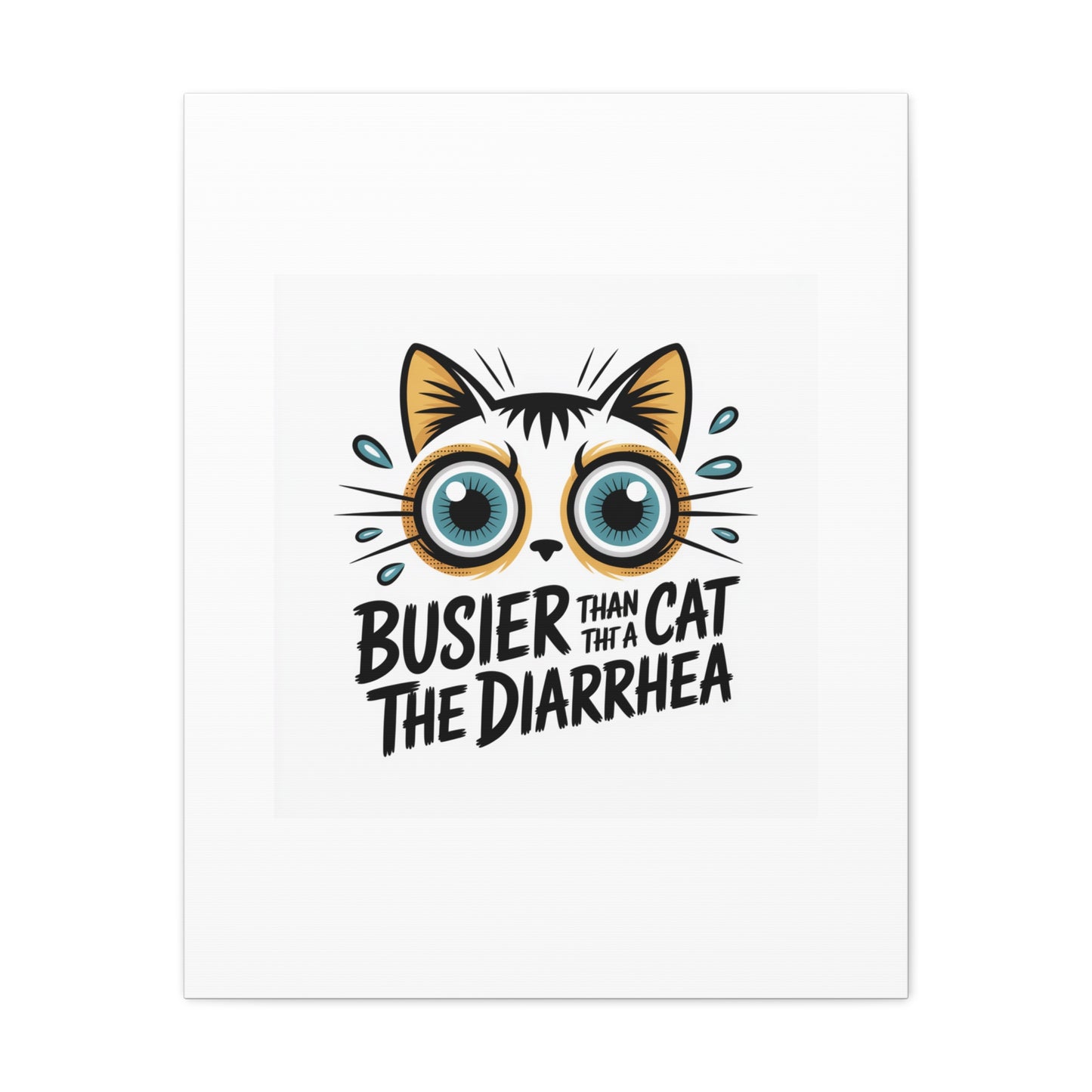 Humorous Cat  Canvas Wall Art
