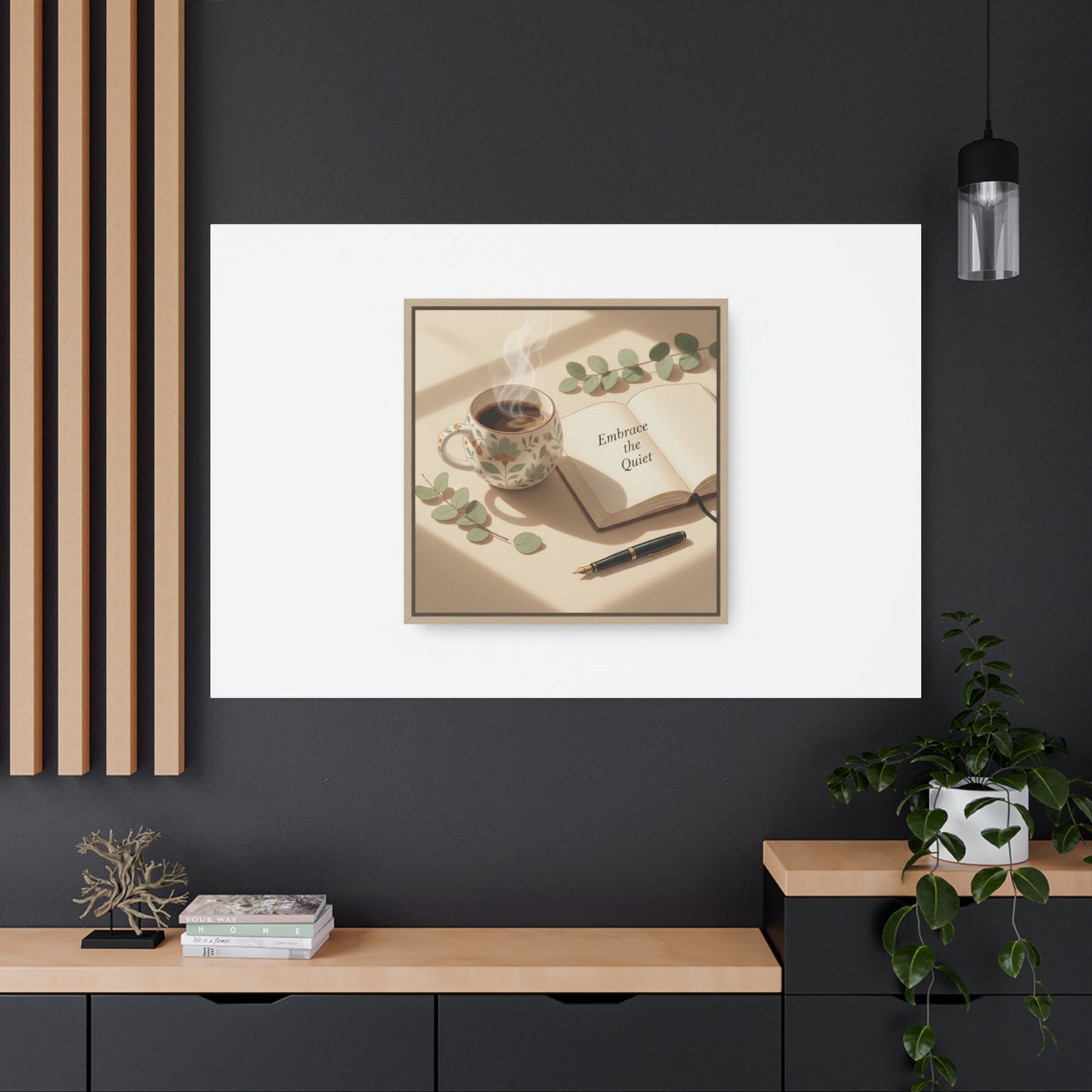 embrace the quiet canvas | morning routine art, sunrise decor