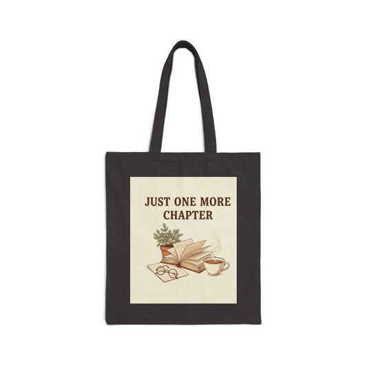 Just One More Chapter Tote | Reading Aesthetic, Bibliophile Tote