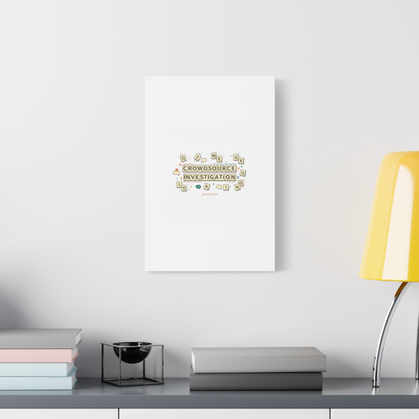Crowdsource Investigation Canvas | Pixel Art, Gaming UI Wall Art