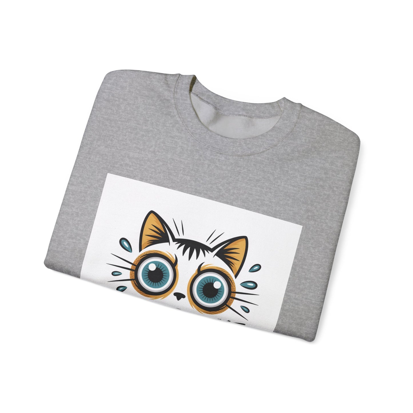 Funny Cat Illustration Sweatshirt