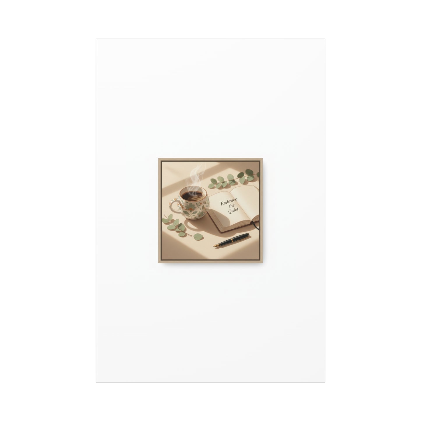 embrace the quiet canvas | morning routine art, sunrise decor