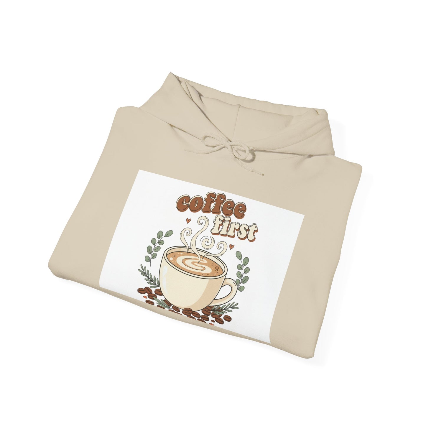coffee first Hoodie | coffee aesthetic, espresso illustration