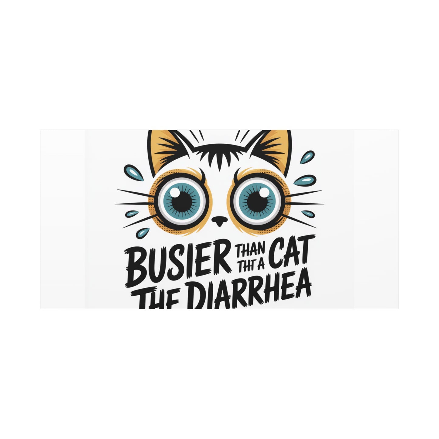 Humorous Cat  Canvas Wall Art