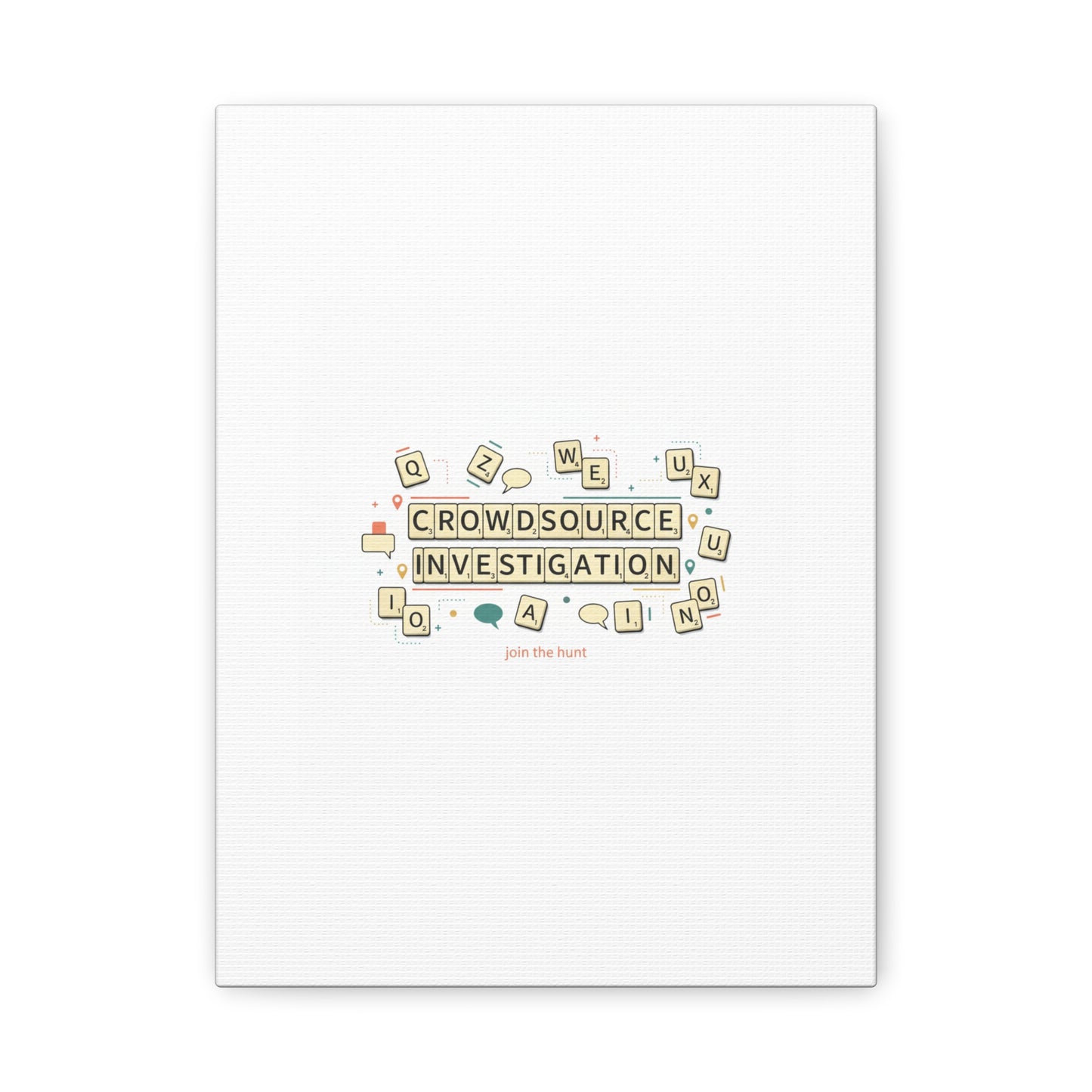Crowdsource Investigation Canvas | Pixel Art, Gaming UI Wall Art