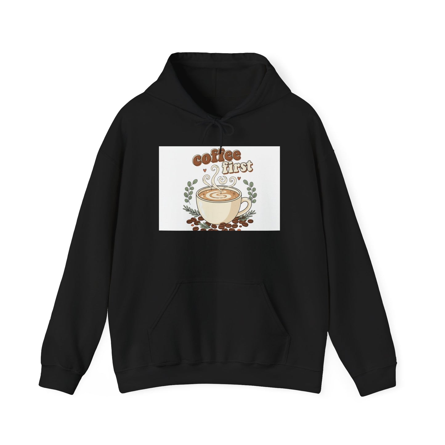coffee first Hoodie | coffee aesthetic, espresso illustration
