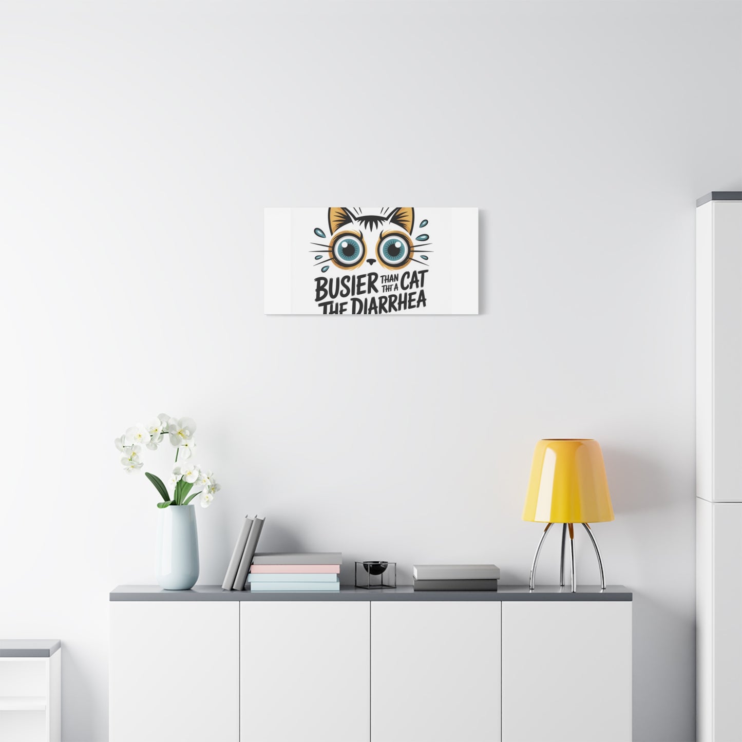 Humorous Cat  Canvas Wall Art
