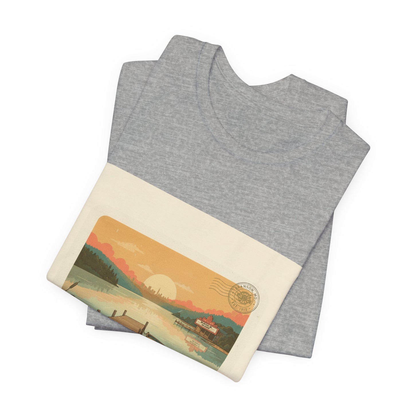 Lake Time Vintage Postcard  Tee