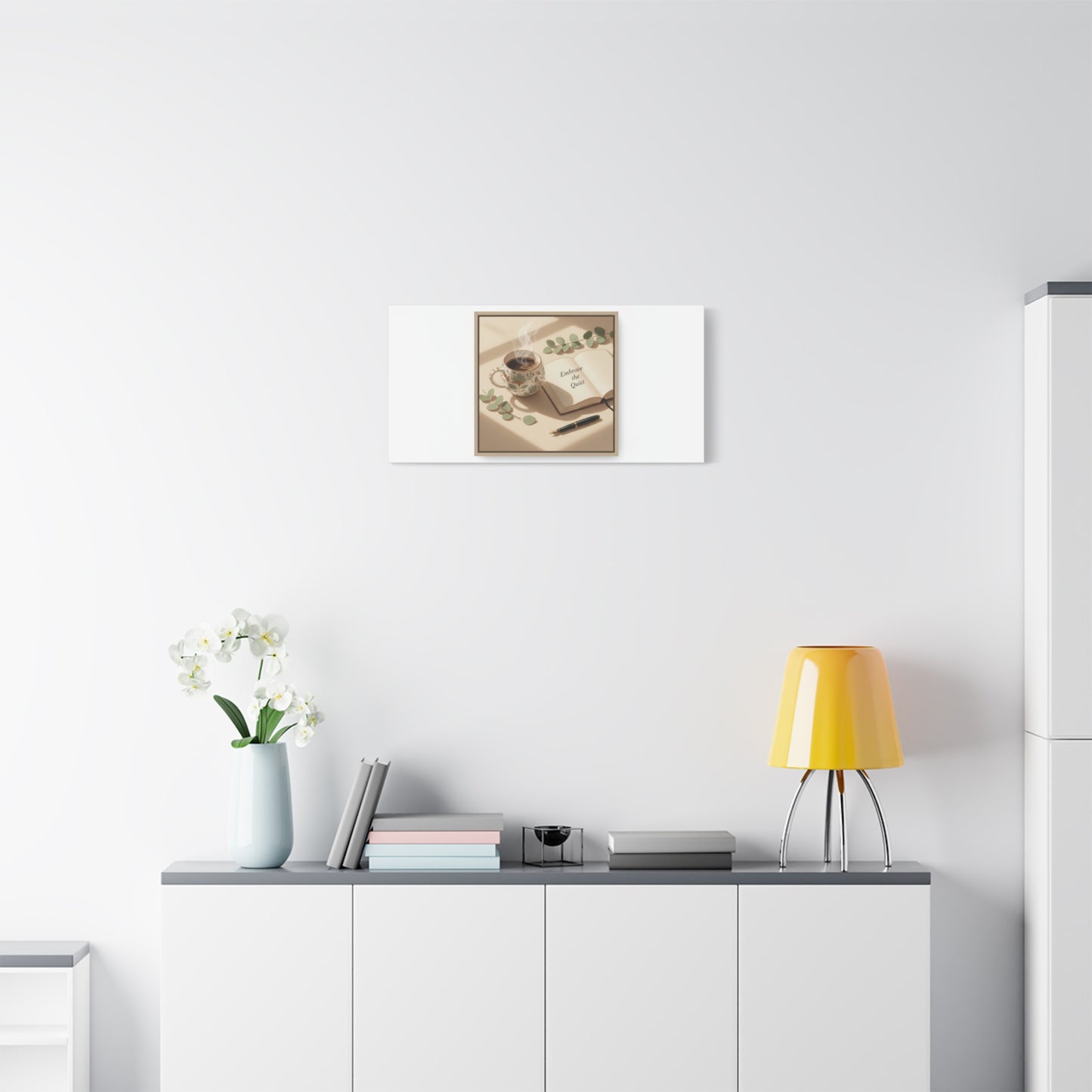 embrace the quiet canvas | morning routine art, sunrise decor