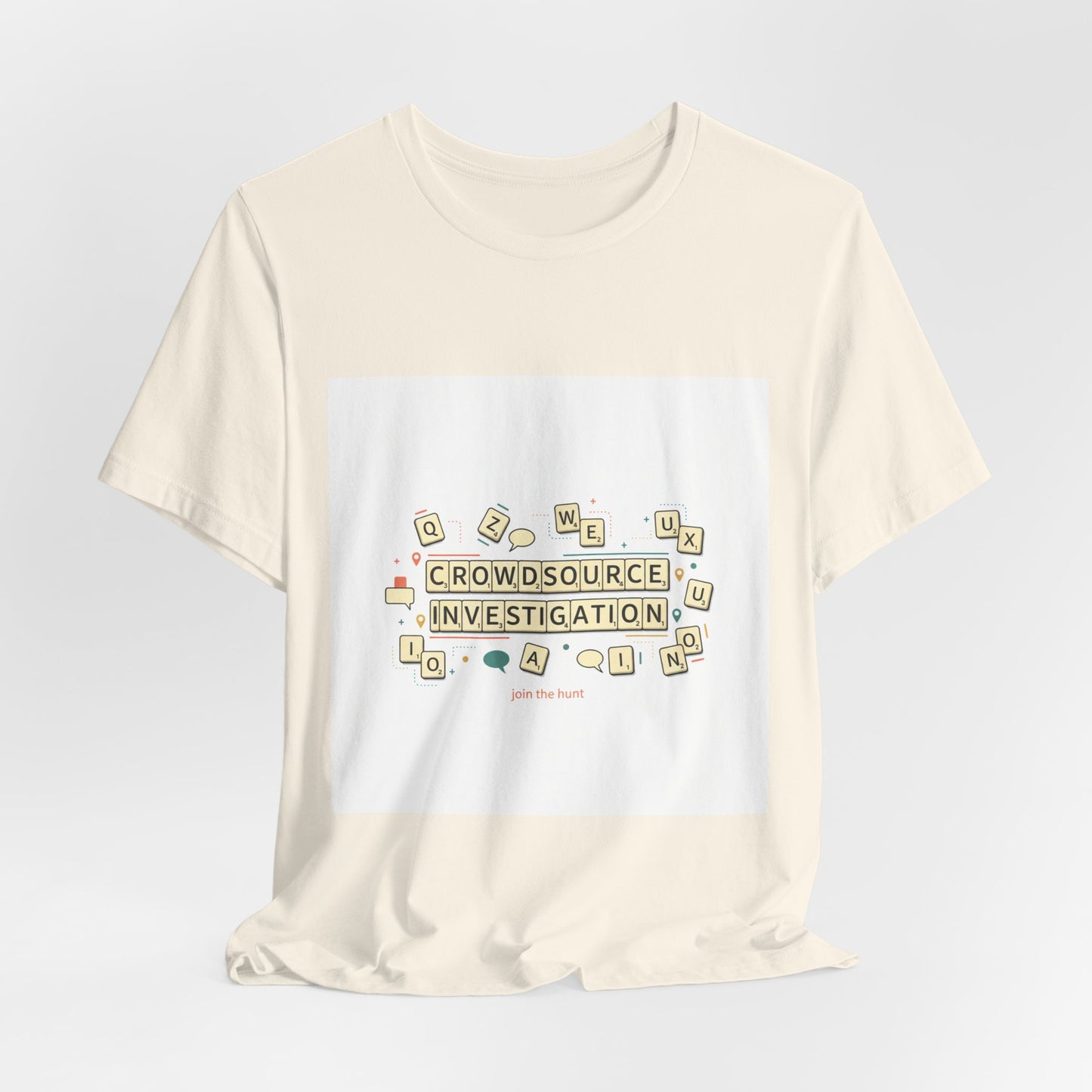 Crowdsource Investigation Tee | pixel art gamer shirt, indie RPG meme