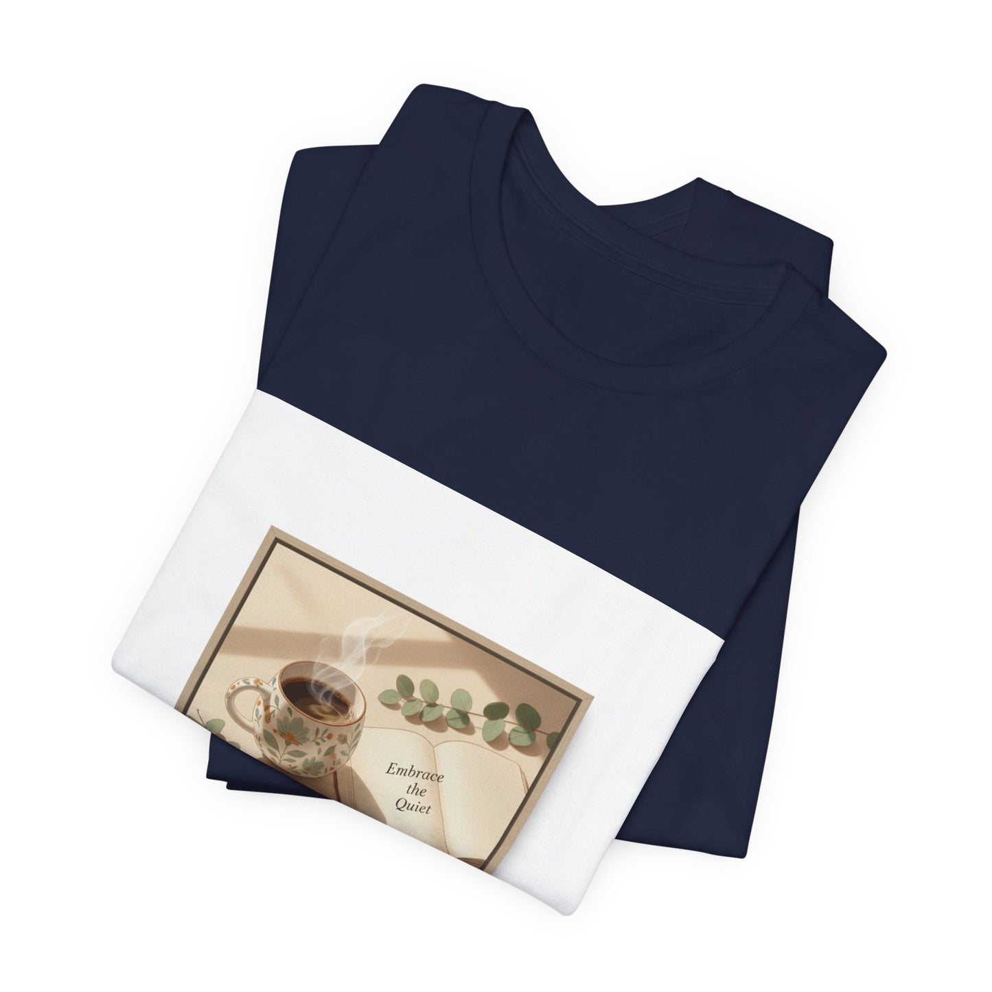 quiet mornings journaling tee | sunrise decor, minimalist coffee art