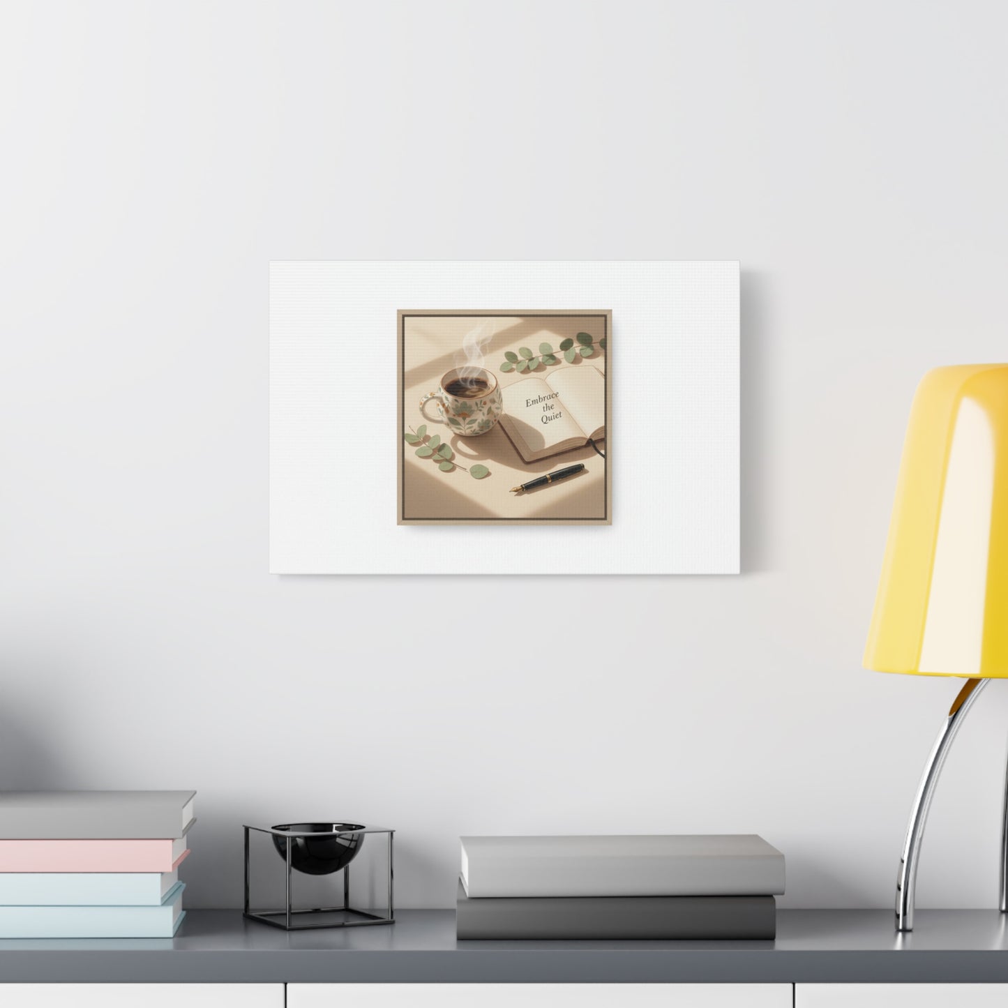 embrace the quiet canvas | morning routine art, sunrise decor