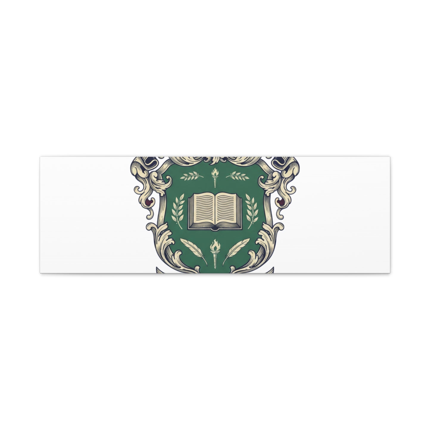 Hogwarts Ivy-Style Emblem Canvas | vintage club logo, old money crest