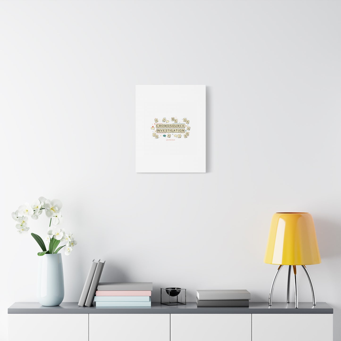 Crowdsource Investigation Canvas | Pixel Art, Gaming UI Wall Art