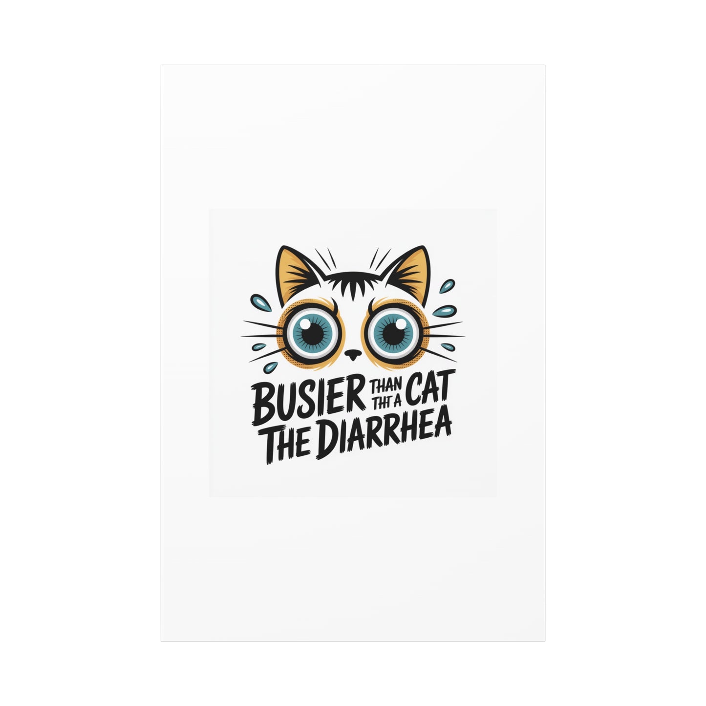 Humorous Cat  Canvas Wall Art