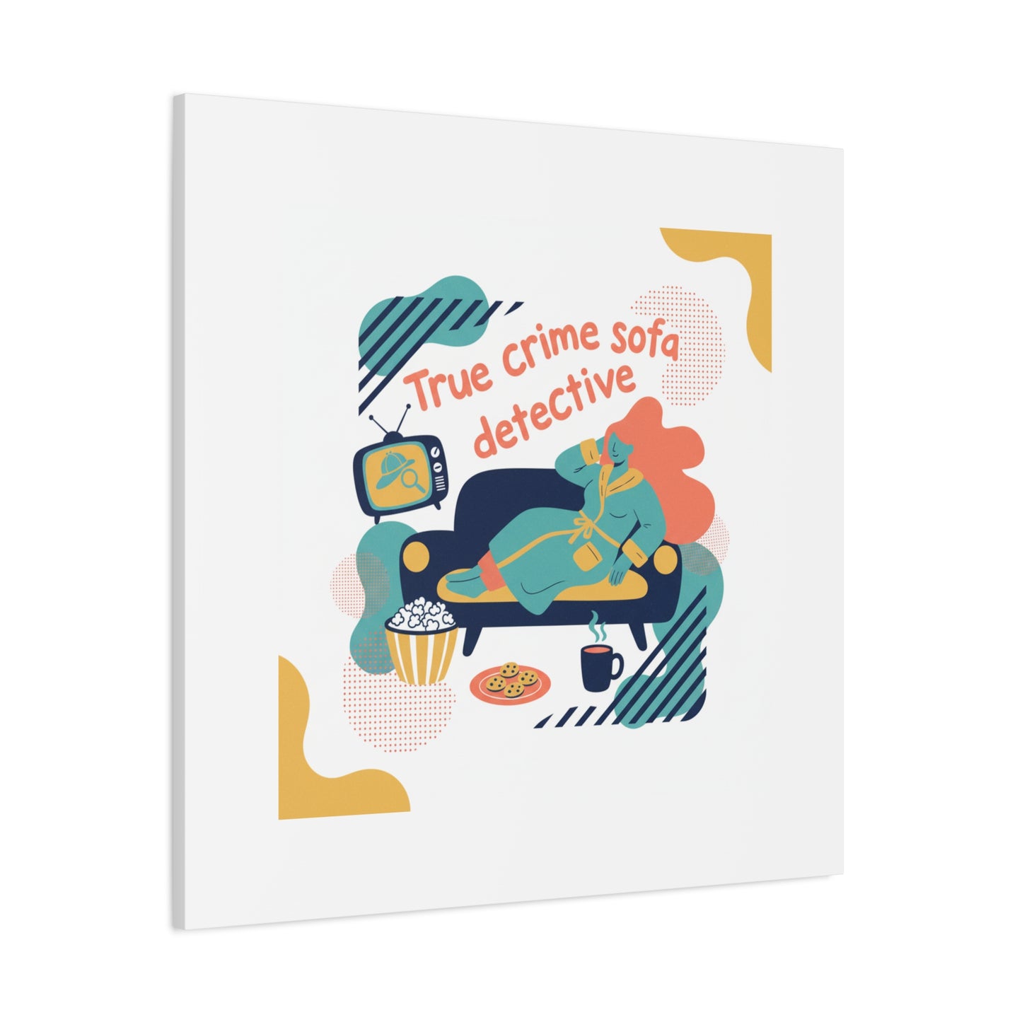 True Crime Sofa Detective Canvas