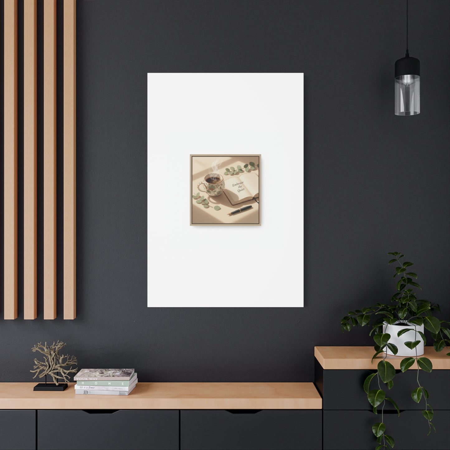 embrace the quiet canvas | morning routine art, sunrise decor