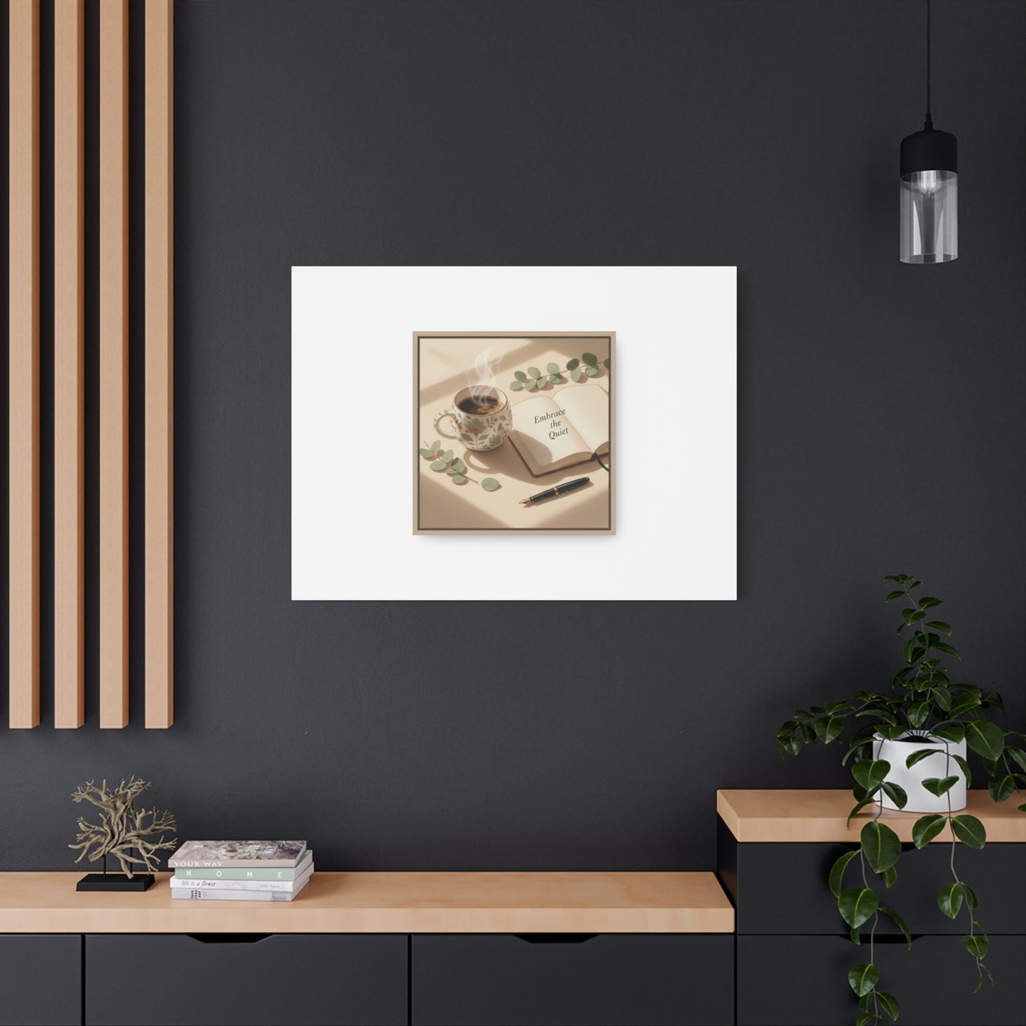 embrace the quiet canvas | morning routine art, sunrise decor
