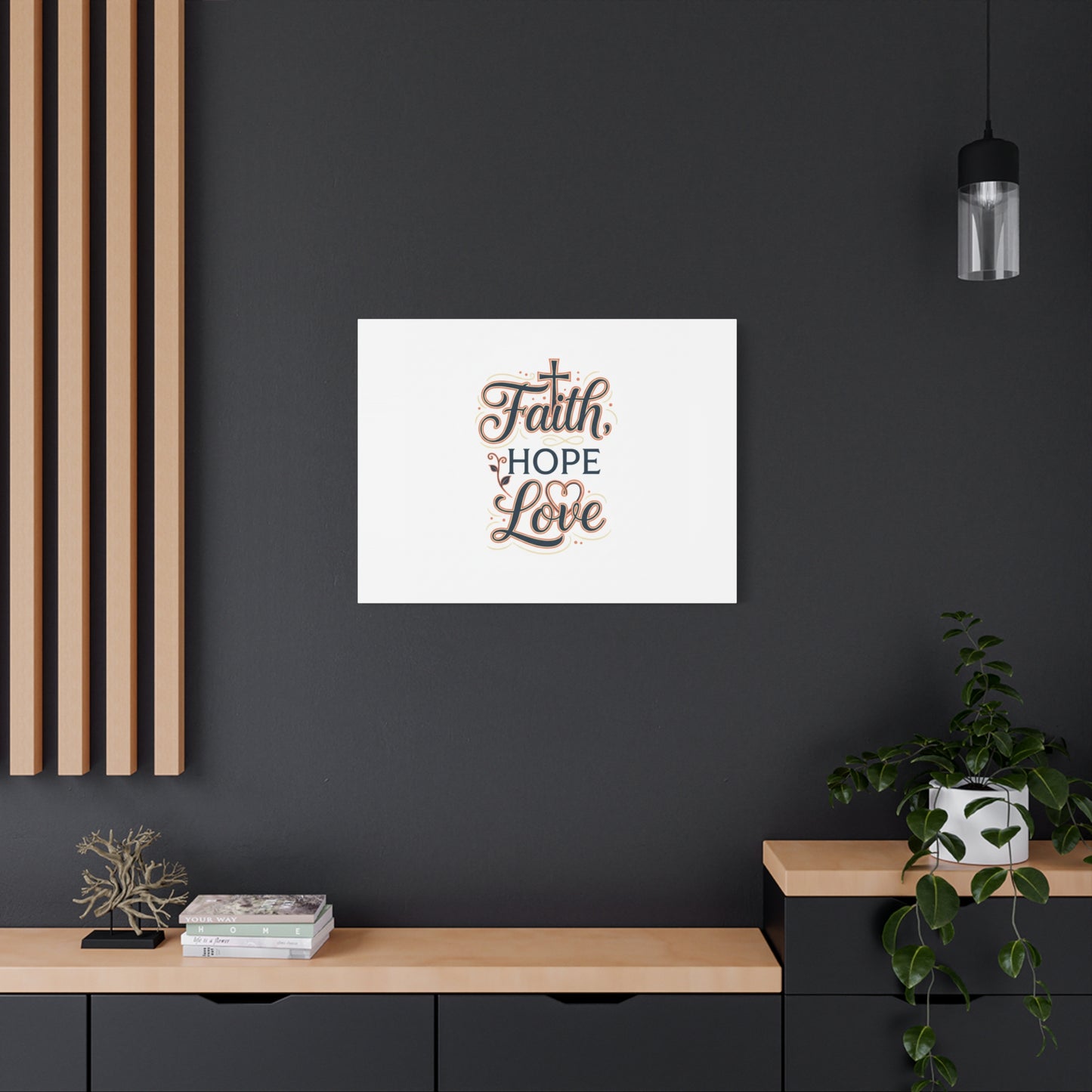 Faith Hope Love canvas, wall art
