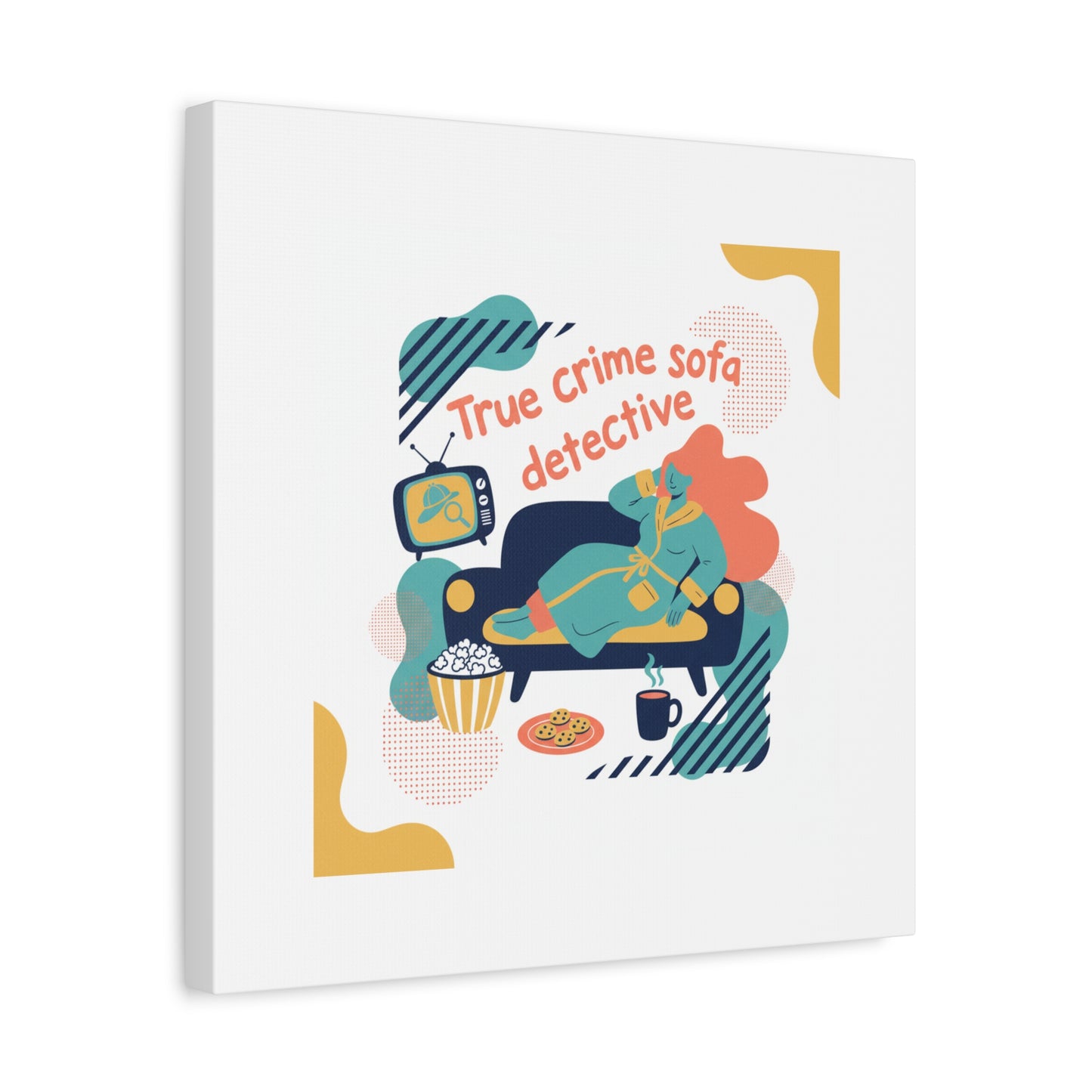 True Crime Sofa Detective Canvas
