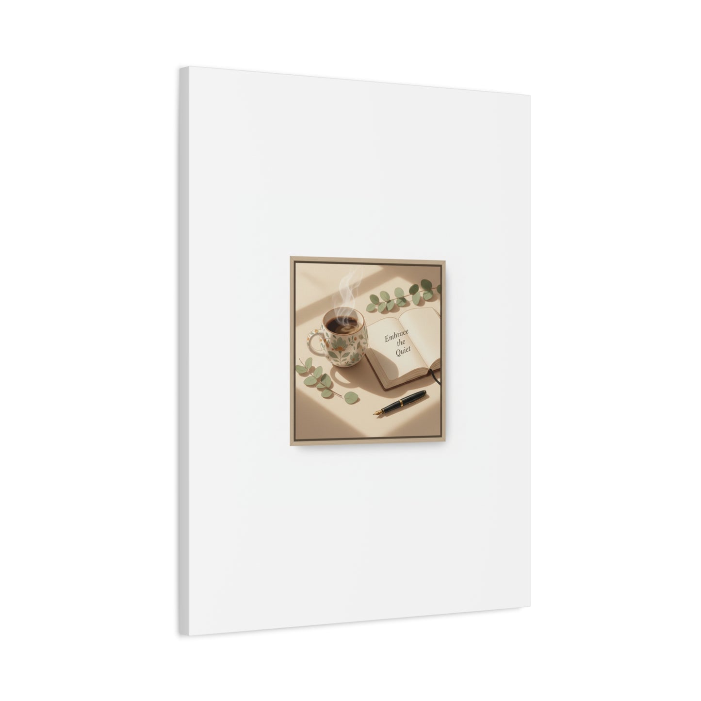 embrace the quiet canvas | morning routine art, sunrise decor