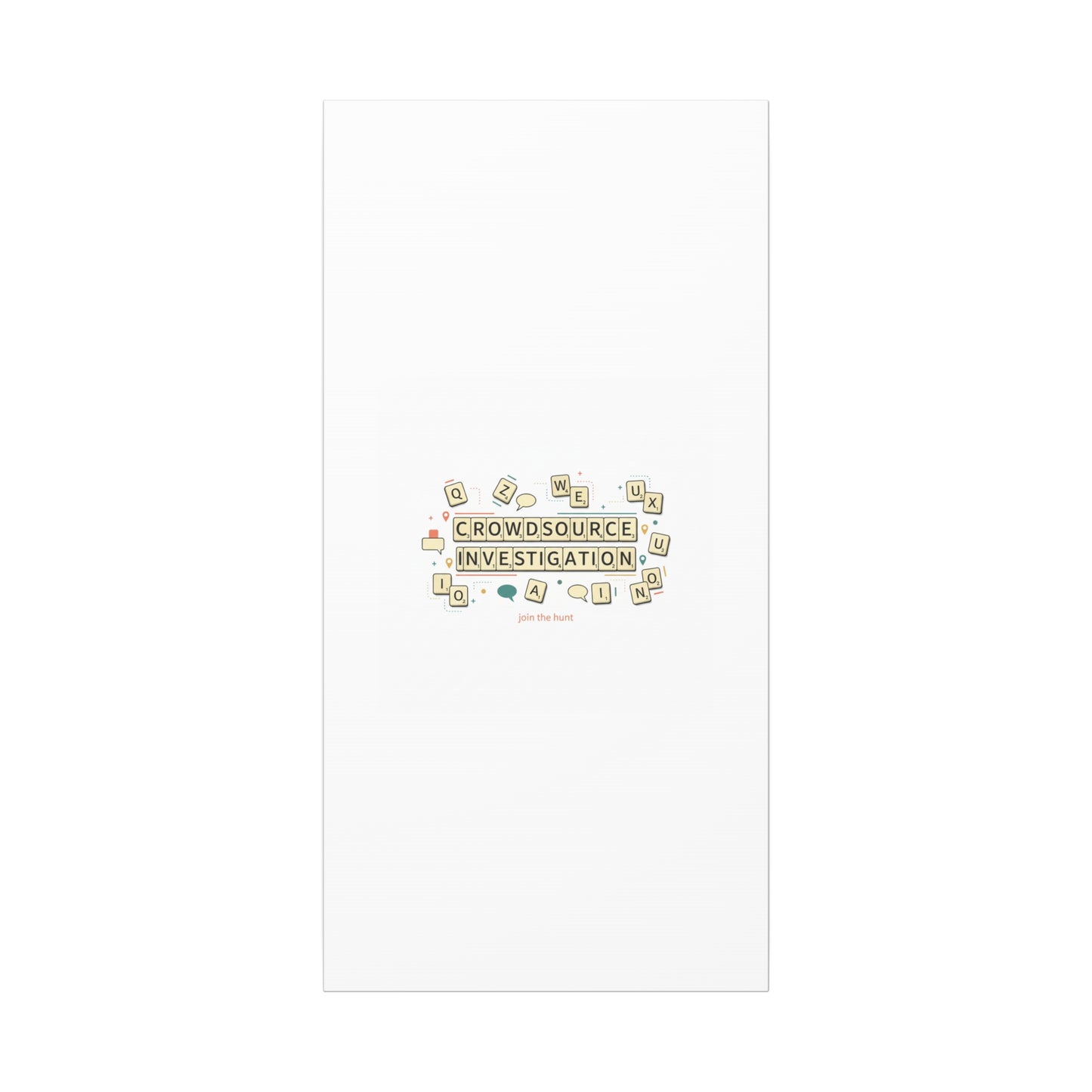 Crowdsource Investigation Canvas | Pixel Art, Gaming UI Wall Art