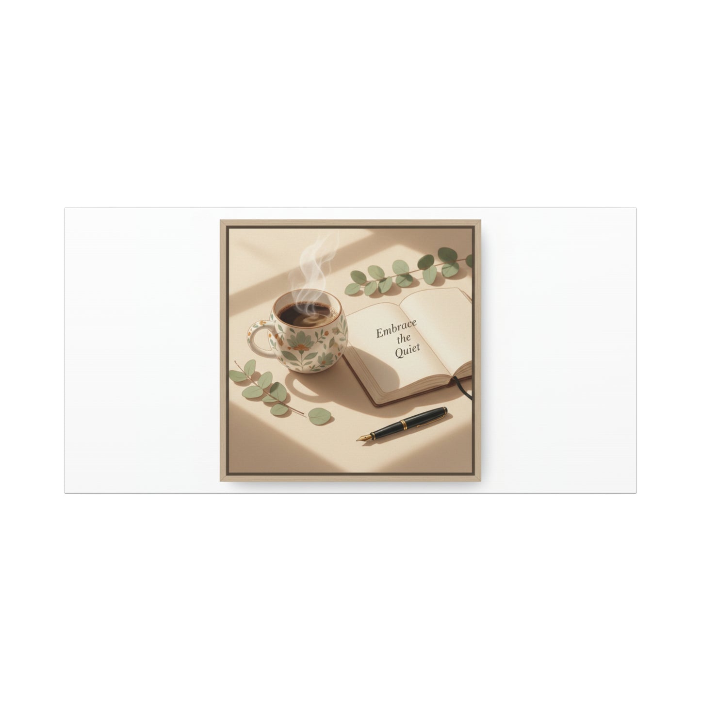 embrace the quiet canvas | morning routine art, sunrise decor